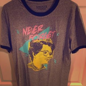 Stranger things never forget barb tee